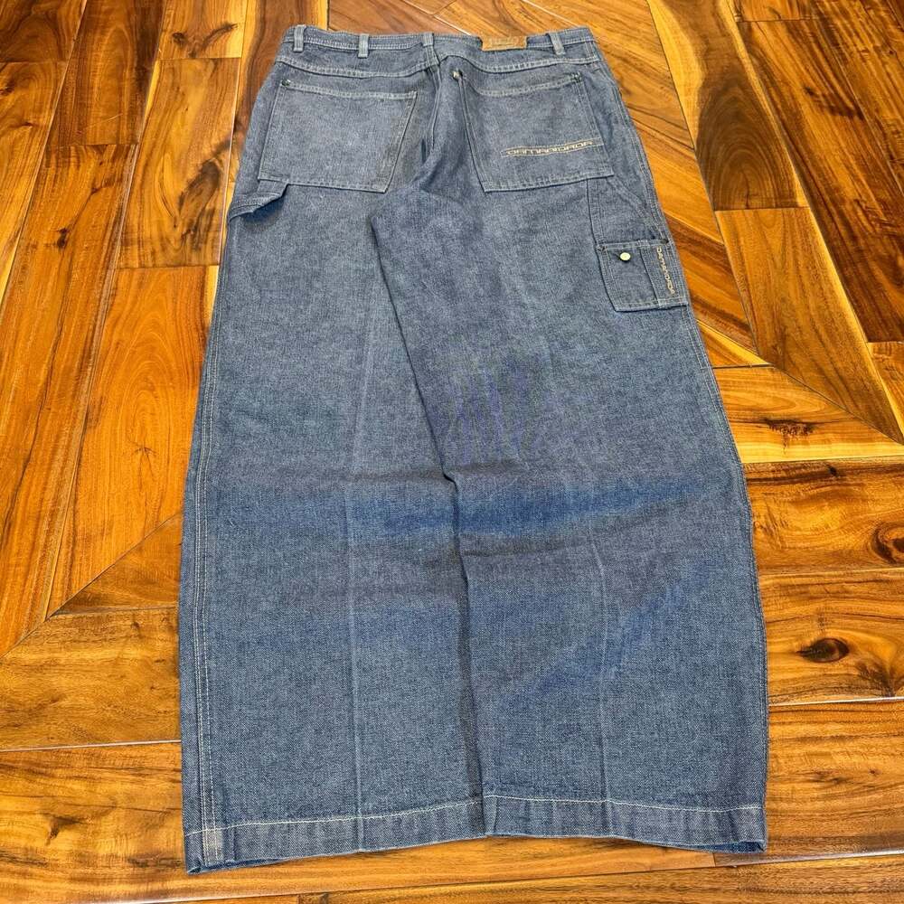 Y2K Damani Dada Vintage Unique Baggy Carpenter Jeans Size 36x31